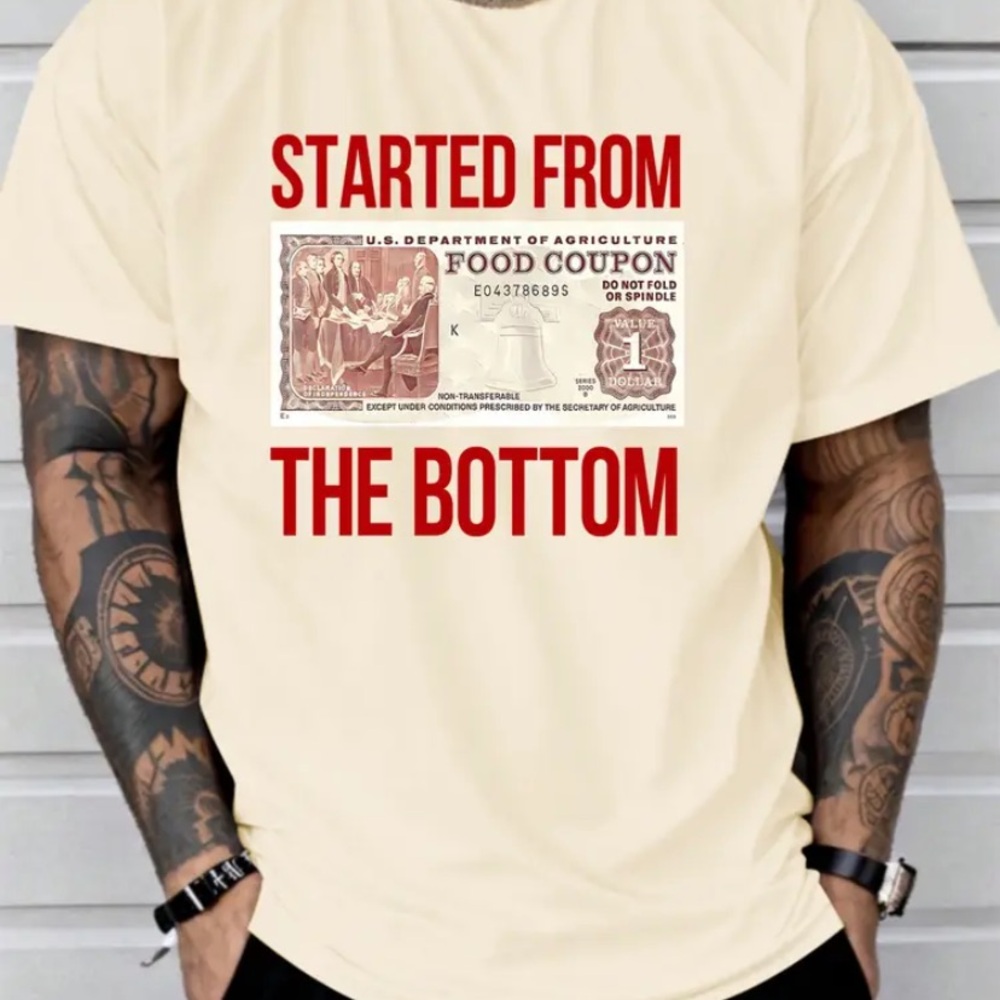 {NEW} Men's Apricot Color Graphic Tee Small